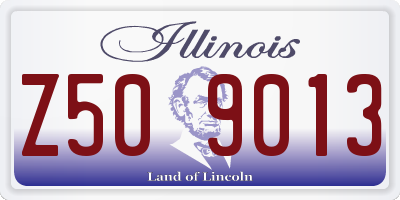 IL license plate Z509013
