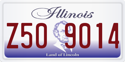 IL license plate Z509014