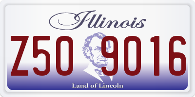 IL license plate Z509016