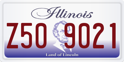 IL license plate Z509021