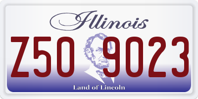 IL license plate Z509023
