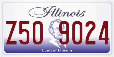 IL license plate Z509024
