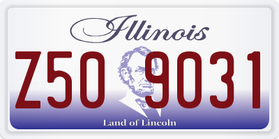 IL license plate Z509031