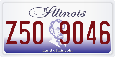 IL license plate Z509046