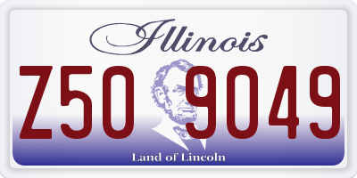 IL license plate Z509049