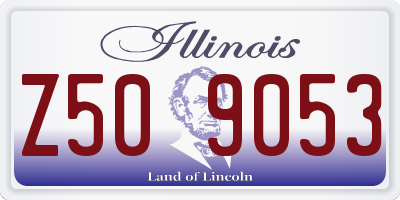 IL license plate Z509053