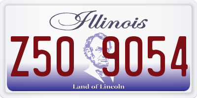 IL license plate Z509054