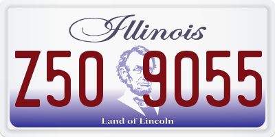 IL license plate Z509055