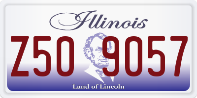 IL license plate Z509057