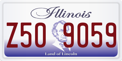 IL license plate Z509059