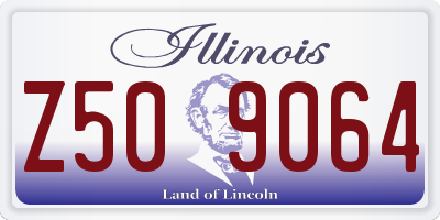 IL license plate Z509064