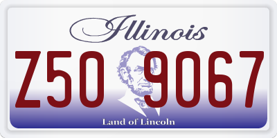 IL license plate Z509067