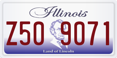 IL license plate Z509071