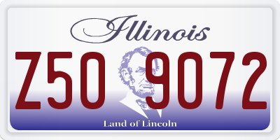 IL license plate Z509072