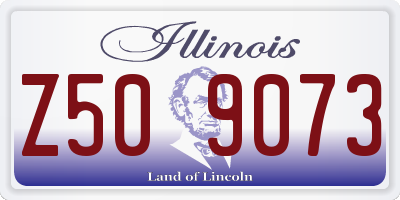 IL license plate Z509073