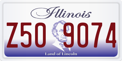 IL license plate Z509074