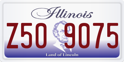 IL license plate Z509075