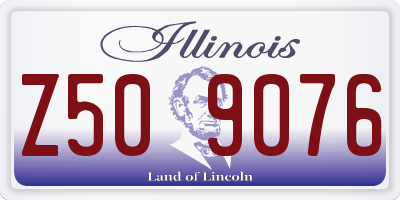 IL license plate Z509076