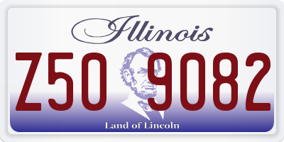 IL license plate Z509082