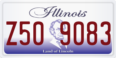 IL license plate Z509083