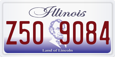 IL license plate Z509084