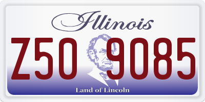 IL license plate Z509085