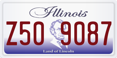 IL license plate Z509087