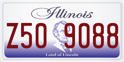 IL license plate Z509088