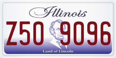 IL license plate Z509096