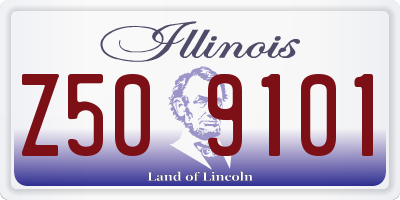 IL license plate Z509101