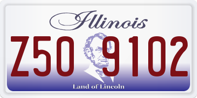 IL license plate Z509102
