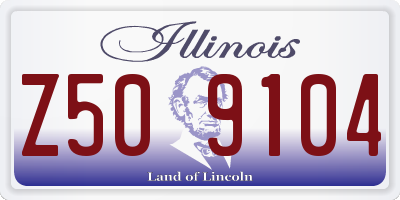 IL license plate Z509104