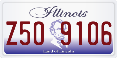 IL license plate Z509106