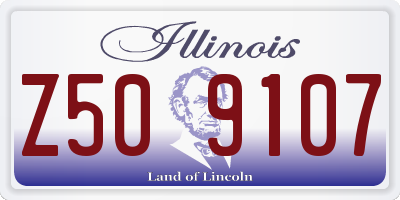 IL license plate Z509107