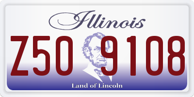 IL license plate Z509108
