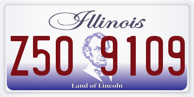 IL license plate Z509109