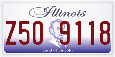 IL license plate Z509118