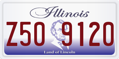 IL license plate Z509120