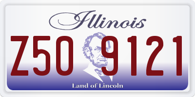 IL license plate Z509121