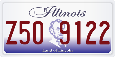 IL license plate Z509122