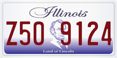 IL license plate Z509124