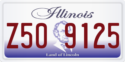 IL license plate Z509125