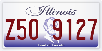 IL license plate Z509127