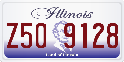 IL license plate Z509128