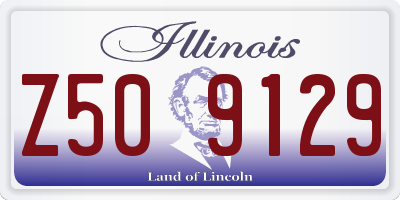 IL license plate Z509129