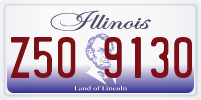 IL license plate Z509130