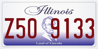 IL license plate Z509133