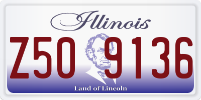IL license plate Z509136