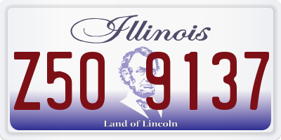 IL license plate Z509137