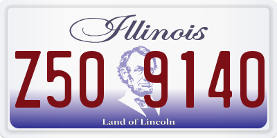 IL license plate Z509140